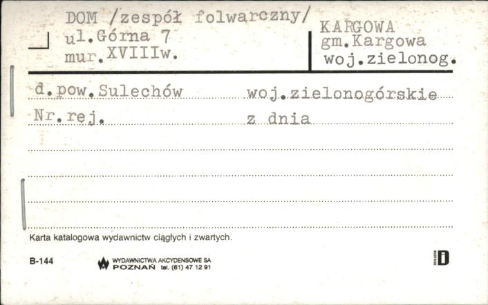 dom - zespół folwarczny, skan 1