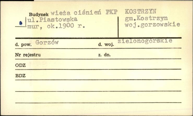 wieża ciśnień PKP, skan 1