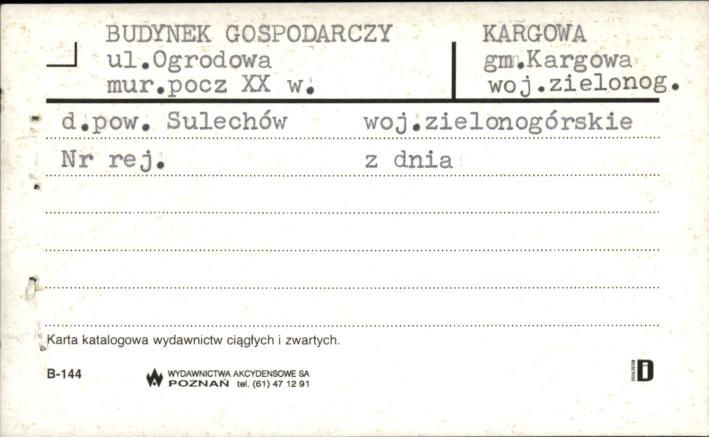 budynek gospodarczy, skan 1