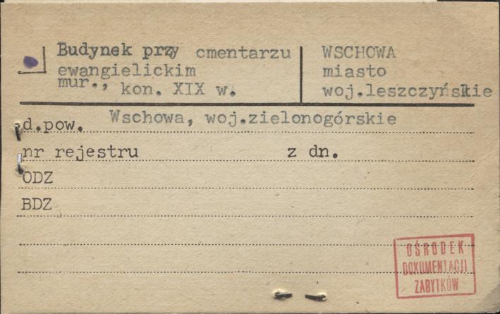 budynek przy cmentarzu ewangelickim, skan 1