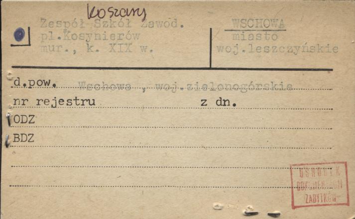 koszary, zespół szkół zawodowych, skan 1