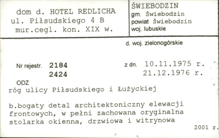 dom d. Hotel Redlicha, skan 1