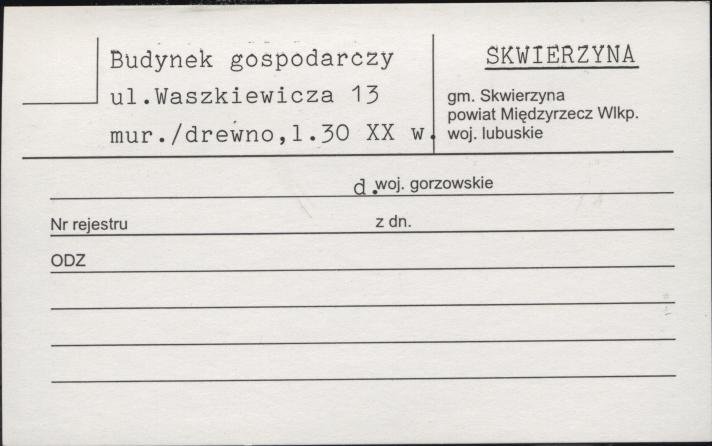 budynek gospodarczy, skan 1