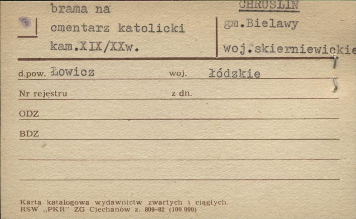 brama na cmentarz katolicki, skan 1