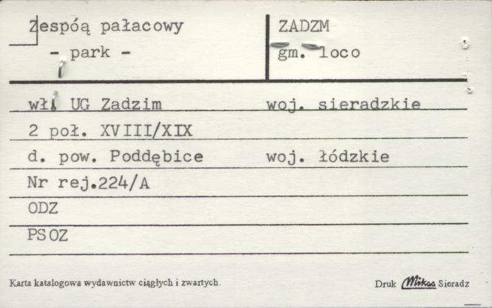 zespół pałacowy - park, skan 1