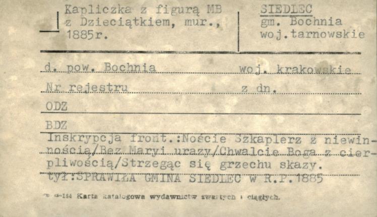 kapliczka z figurą MB z Dzieciątkiem, skan 1