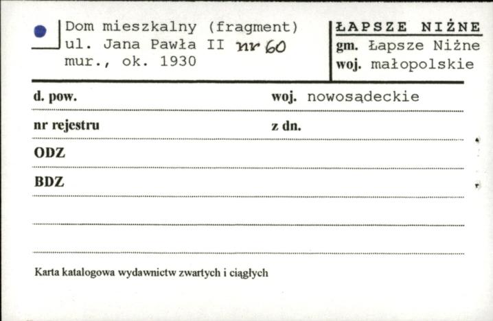 budynek mieszkalny (fragment), skan 1