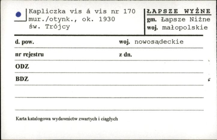 kapliczka Św. Trójcy, skan 1