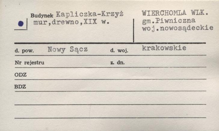 kapliczka - krzyż, skan 1