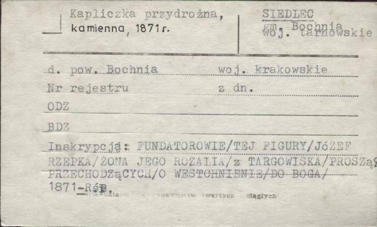 kapliczka przydrożna, skan 1