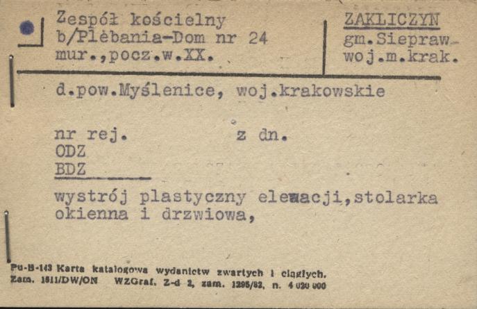 zespół kościelny, plebania - dom, skan 1
