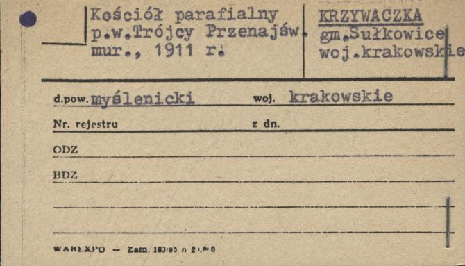 kościół parafialny pw. Trójcy Przenajśw., skan 1