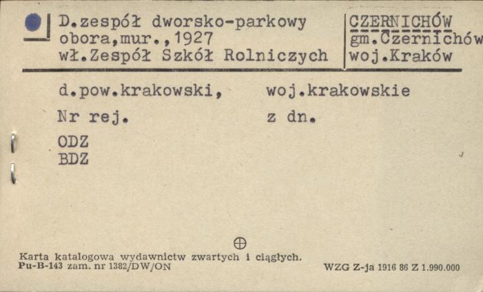 zespół dworsko-parkowy, obora, skan 1