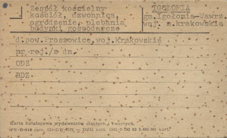 zespół kościelny kościół, dzwonnica, ogrodzenie, plebania, budynki gospodarcze, skan 1