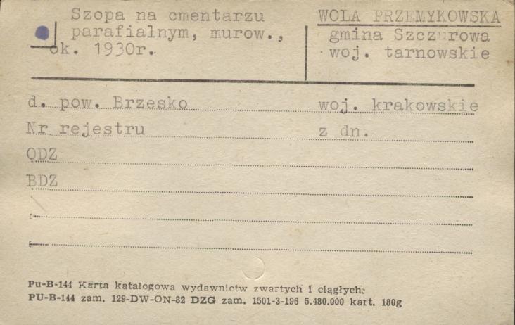 szopa na cmentarzu parafialnym, skan 1