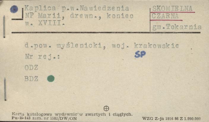 kaplica pw. Nawiedzenia NP Marii, skan 1