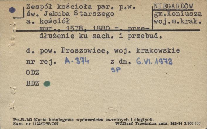 zespół kościoła par. pw. św. Jakuba Starszego: a. kościół, skan 1