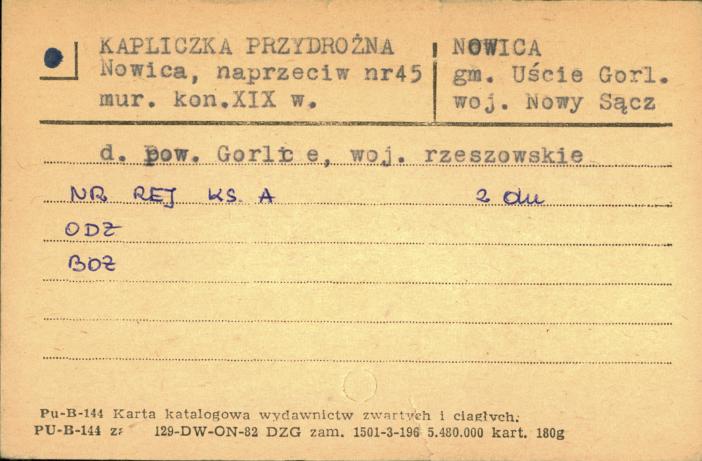kapliczka przydrożna, skan 1