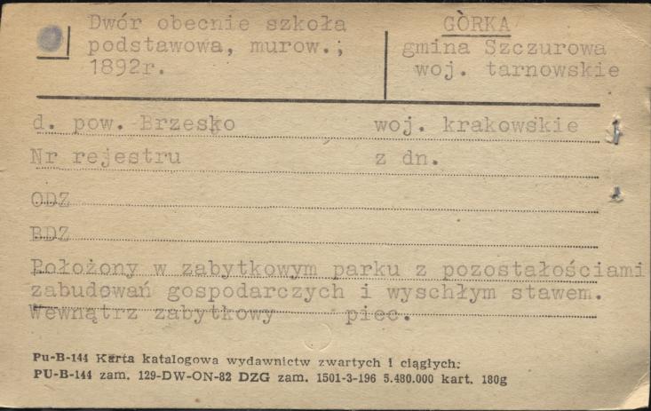 dwór, ob. szkoła podstawowa, skan 1