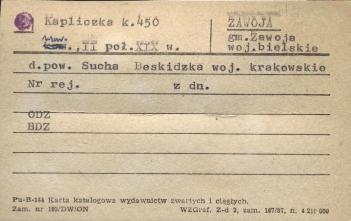 kapliczka k. 450, skan 1