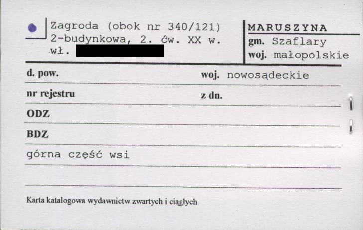 zagroda (obok nr 340/121), skan 1