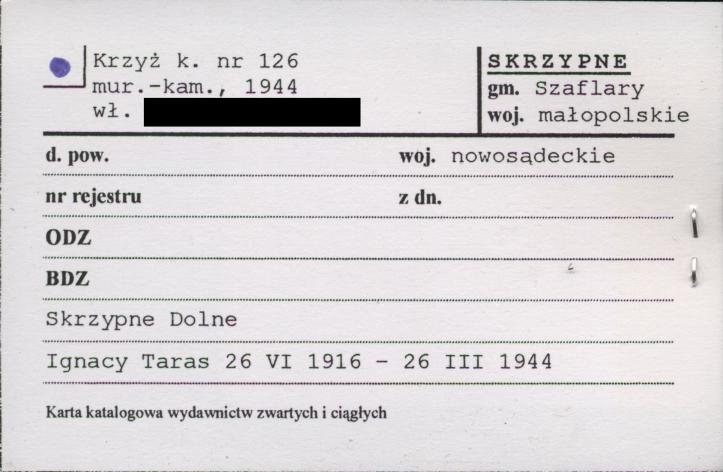 krzyż k. nr 126, skan 1