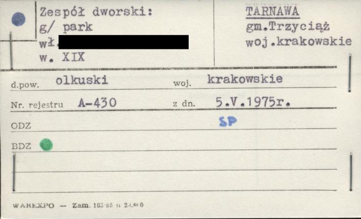 park w zespole dworskim, skan 1