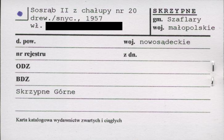 sosrąb II z chałupy, skan 1