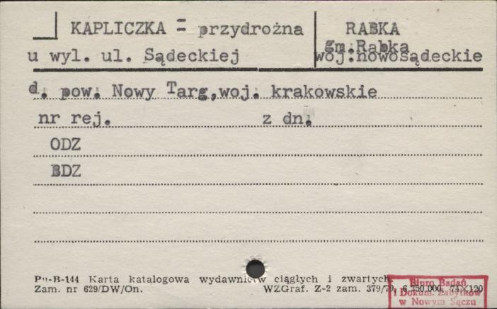 kapliczka przydrożna, skan 1
