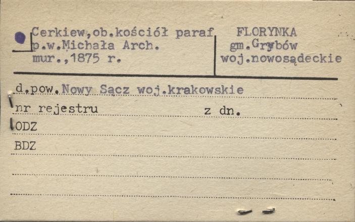 cerkiew, ob. kościół paraf. pw. Michała Arch., skan 1