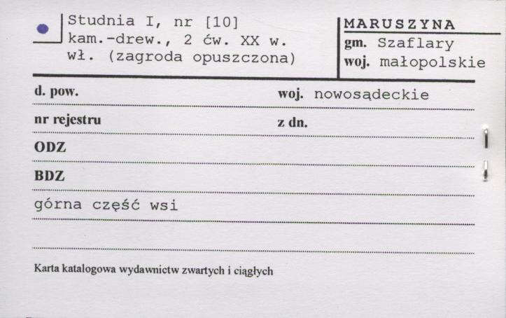 studnia I, skan 1