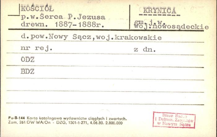 kościół pw. Serca P. Jezusa, skan 1