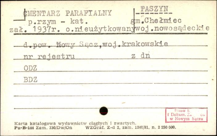 cmentarz parafialny p. rzym.-kat. - o. nieużytkowany, skan 1