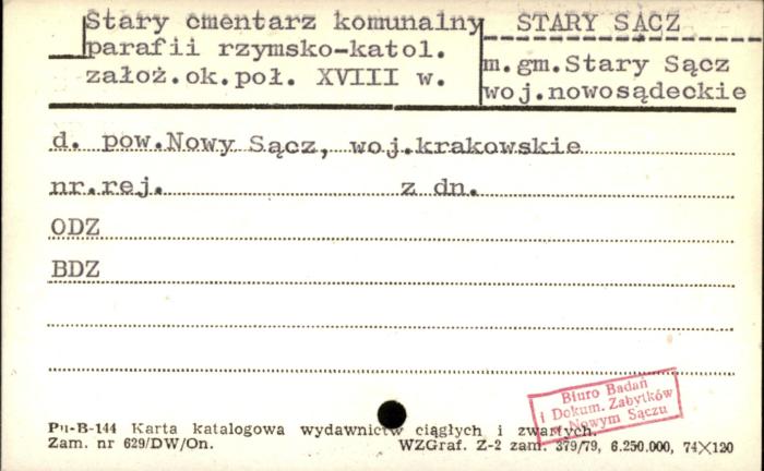 stary cmentarz komunalny parafii rzymsko-katol., skan 1