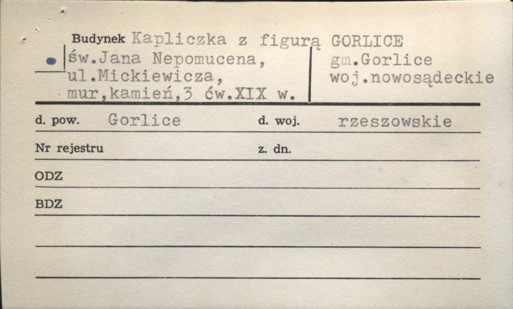 kapliczka z figurą św. Jana Nepomucena, skan 1
