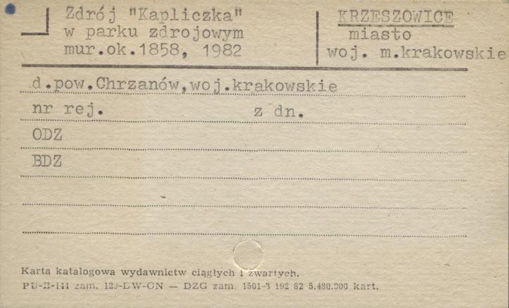zdrój Kapliczka, skan 1
