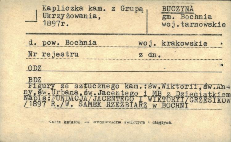 kapliczka z Grupą Ukrzyżowania, skan 1
