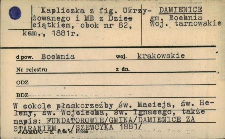 kapliczka z figurami, skan 1