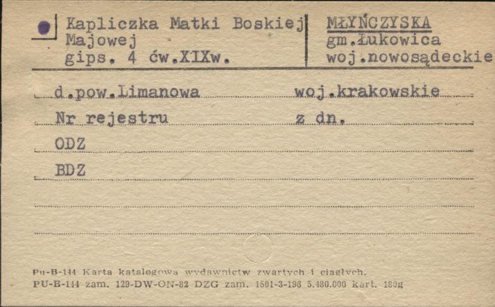 kaplica Matki Boskiej Majowej, skan 1