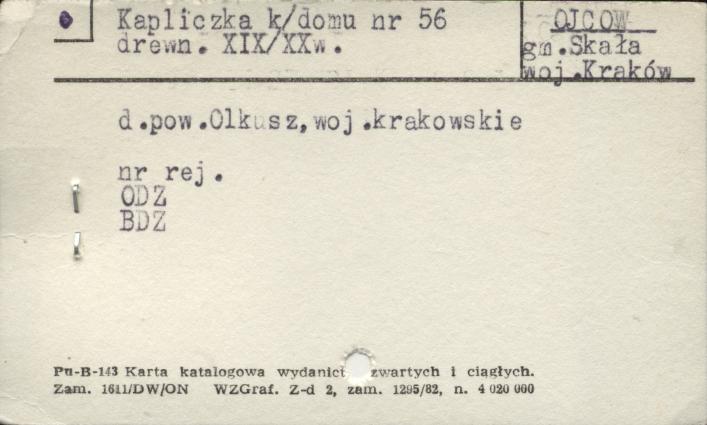 kapliczka k. domu nr 56, skan 1