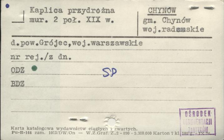 kaplica przydrożna, skan 1