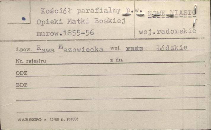 kościół parafialny pw. Opieki Matki Boskiej, skan 1