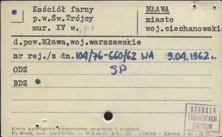 kościół farny pw. Św. Trójcy, skan 1