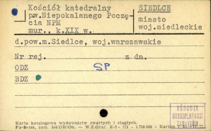 kościół katedralny pw. Niepokalanego Poczęcia NPM, skan 1