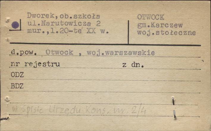 dworek, ob. szkoła, skan 1