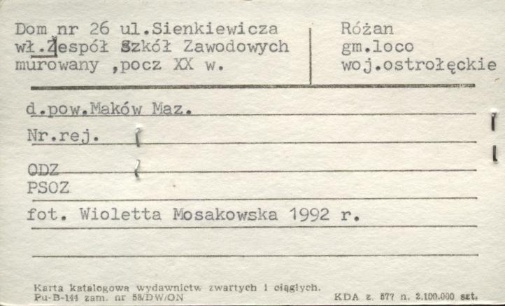 dom, Zespół Szkół Zawodowych, skan 1