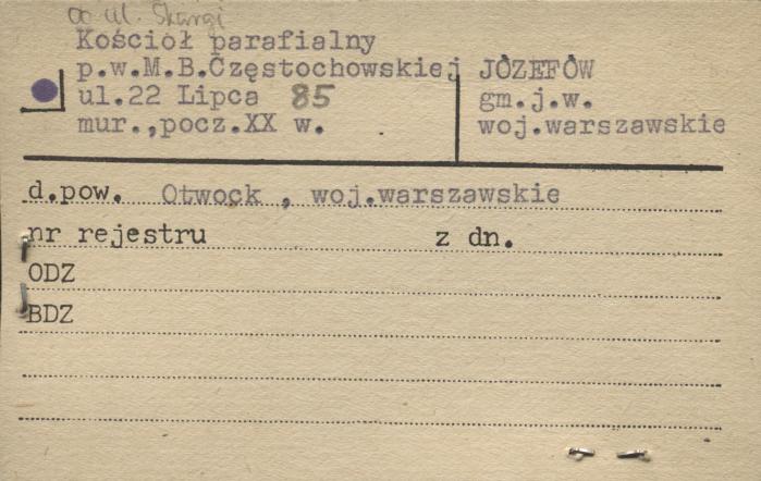 kościół parafialny pw. M. B. Częstochowskiej, skan 1