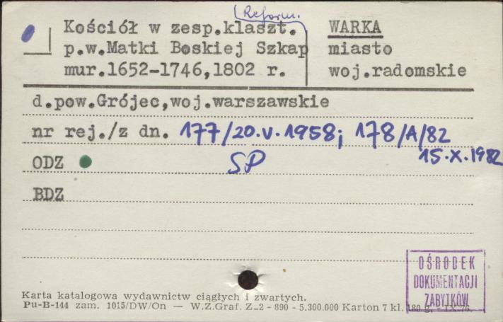kościół z zesp. klaszt. pw. Matki Boskiej Szkap., skan 1