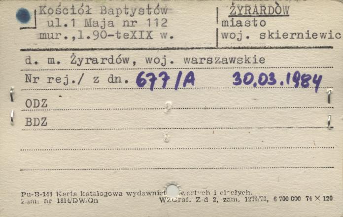 kościół Baptystów, skan 1