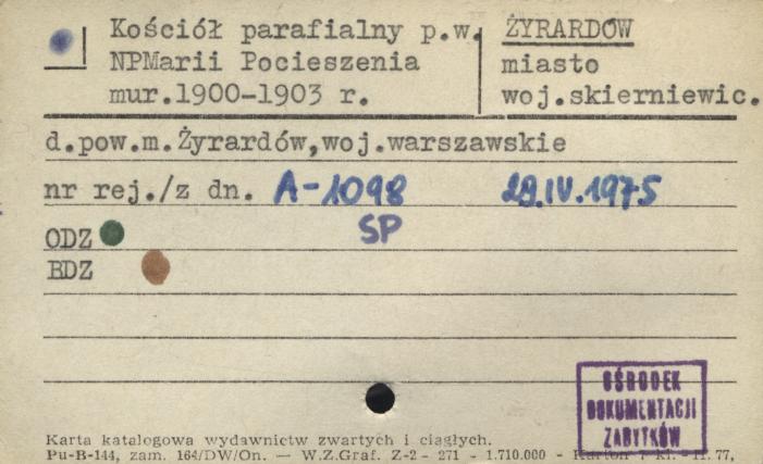kościół parafialny pw. NP Marii Pocieszenia, skan 1